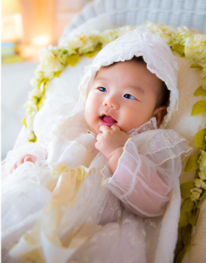 赤ちゃんの笑顔優先のお宮参り撮影は横山スタジオ